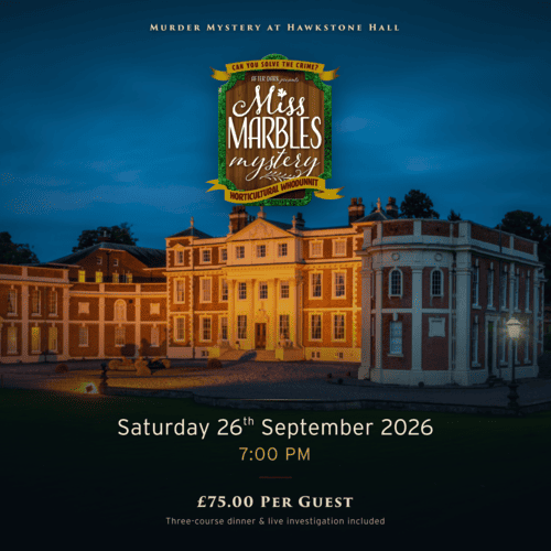 Miss Marbles Murder Mystery at Hawkstone Hall & Gardens